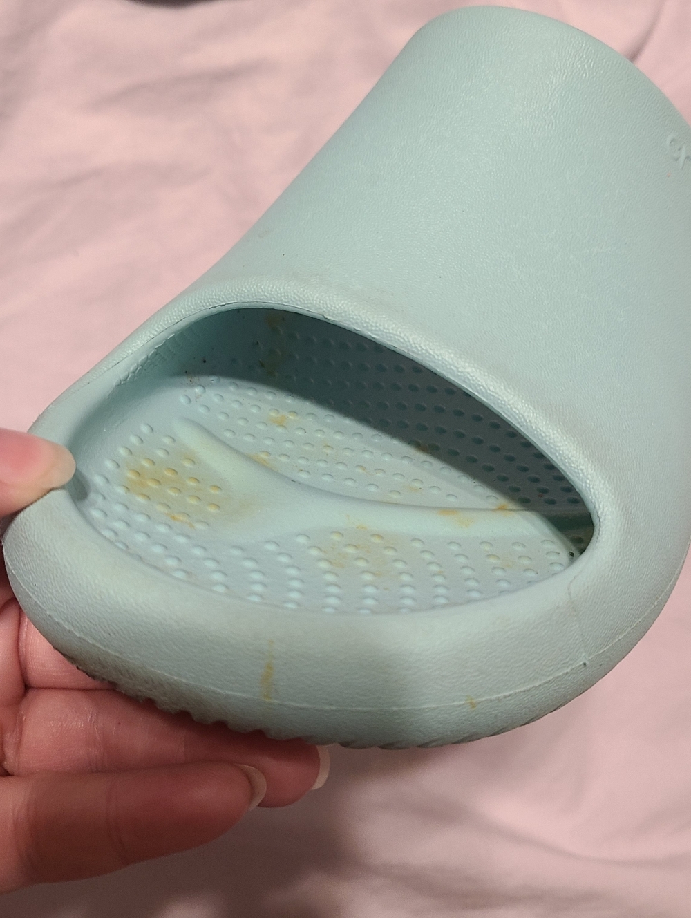 CROCS LiteRide Open-Toe Slides in Aqua Mint - Picture 5 of 5